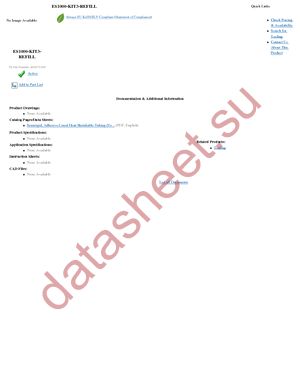 ES1000-KIT3-REFILL datasheet  